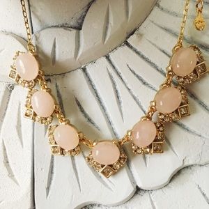 Light pink stone necklace
